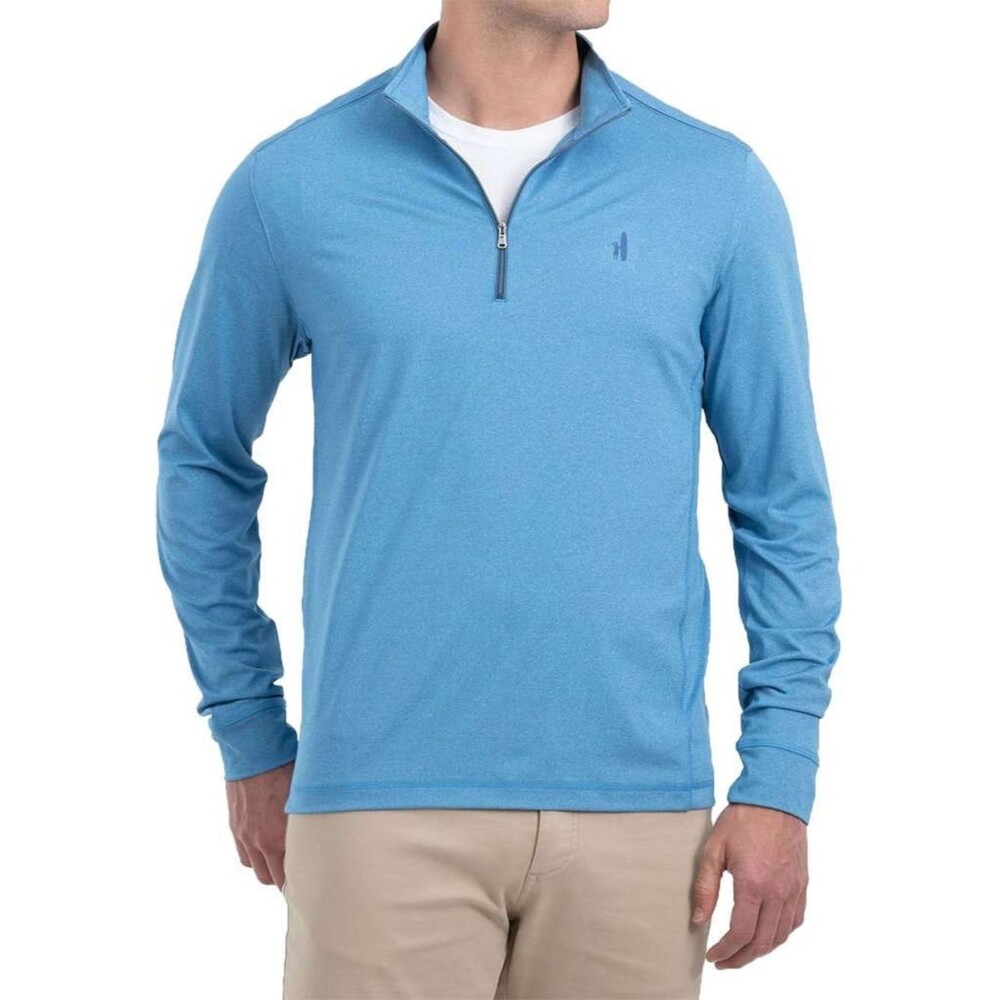Johnnie-O Lammie 1/4 Zip Prep-Formance Pullover Sweater Blue Sz XL